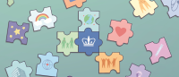 Illustration: Puzzle pieces with various icons representing wellness